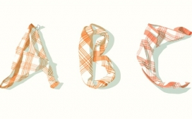 毛巾字母-英国伦敦Eleftheria Alexandri插画设计师作品