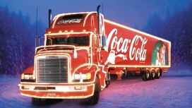 高清晰可口可乐圣诞卡车