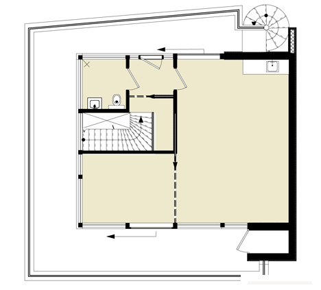 木条纹螺旋楼梯Rieteiland-oost别墅-荷兰阿姆斯特丹Egeon建筑事务所作品---酷图编号10