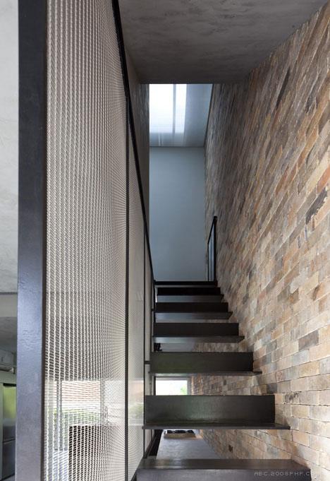 外露砖墙内饰ZBL House房屋建筑-以色列Paritzki & Liani建筑事务所作品---酷图编号1035812