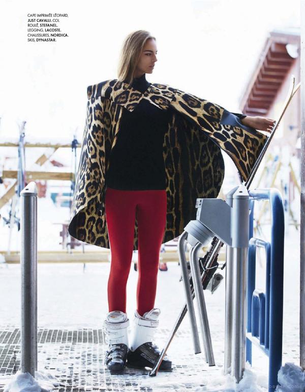 冬天滑雪的时尚女人-ELLE世界时装之苑法国2013年1月11日---酷图编号6