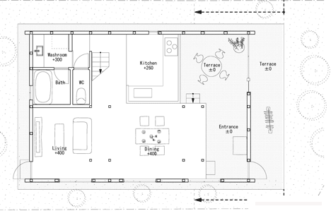 Y形木柱楼,两间卧室和一个传统的日式房间,以及三个独立的阁楼。客厅,餐厅和厨房都设在一楼-日本Hiroyuki Shinozaki建筑师作品---酷图编号21