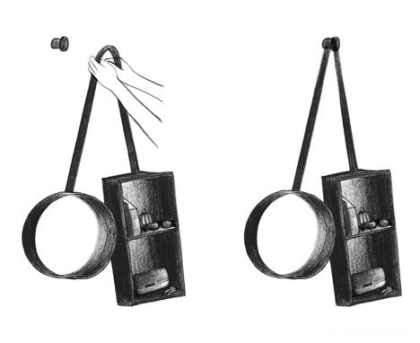 法国Ligne Roset品牌推出了一个储物箱和镜子挂钩-Outofstock家居设计师作品---酷图编号1036982