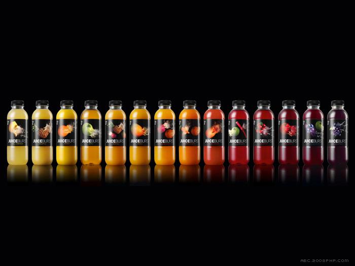 爆炸水果-世界上第一个数字互动软饮料品牌Juiceburst包装设计---酷图编号1