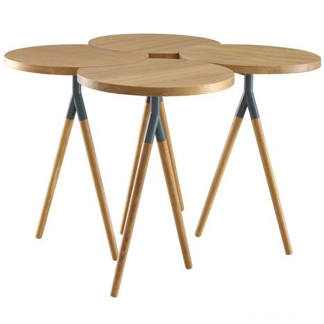 可卷曲轮的木质餐桌-法国Philippine Lemaire家居设计师作品---酷图编号4