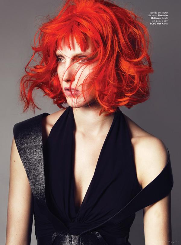 Vogue葡萄牙,一个火红的发型设计-凯文・辛克莱美诱的现代定义光圈---酷图编号1