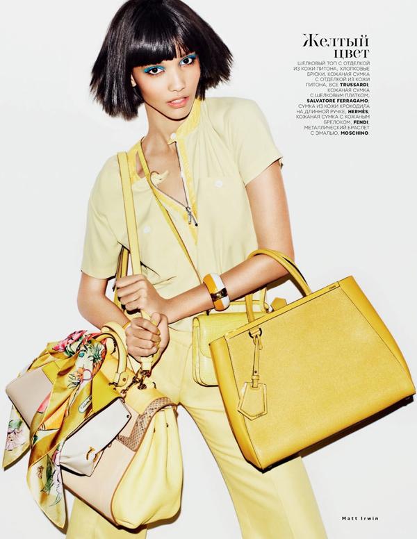 命令与征服-Vogue俄罗斯-灵光磨损和摇滚春季时装,大胆的高曝光金属色,光滑的蛇皮---酷图编号1