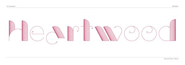 Heartwood心材漂亮字体-新西兰汉密尔顿Haylie Gray品牌字体设计师作品---酷图编号3