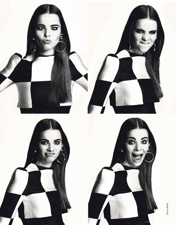 ELLE波普黑白条纹艺术-世界时装之苑法国2013年3月---酷图编号8