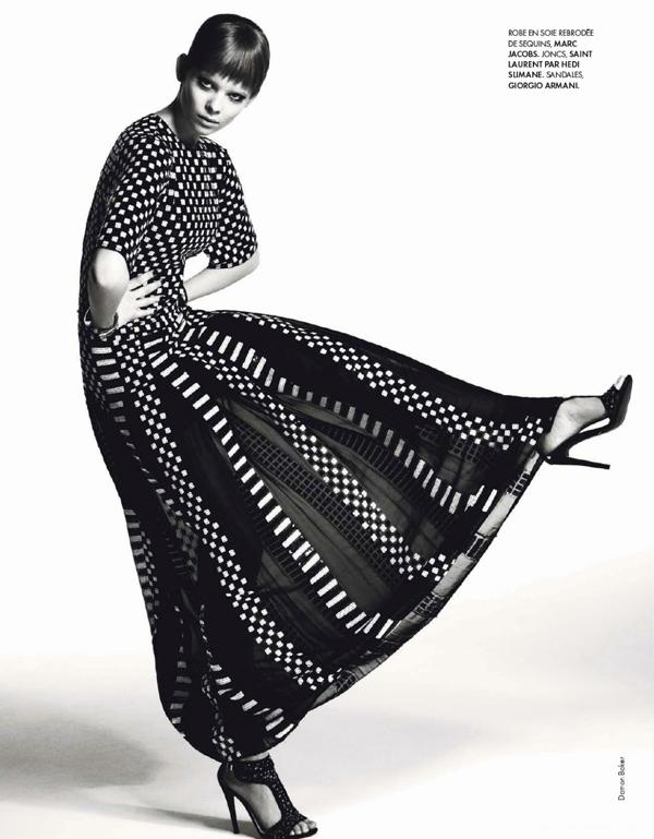 ELLE波普黑白条纹艺术-世界时装之苑法国2013年3月---酷图编号4