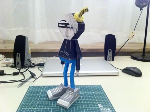 3D纸人-德国德绍玩具Benjamin Broschinski设计师Paper Ben作品---酷图编号2