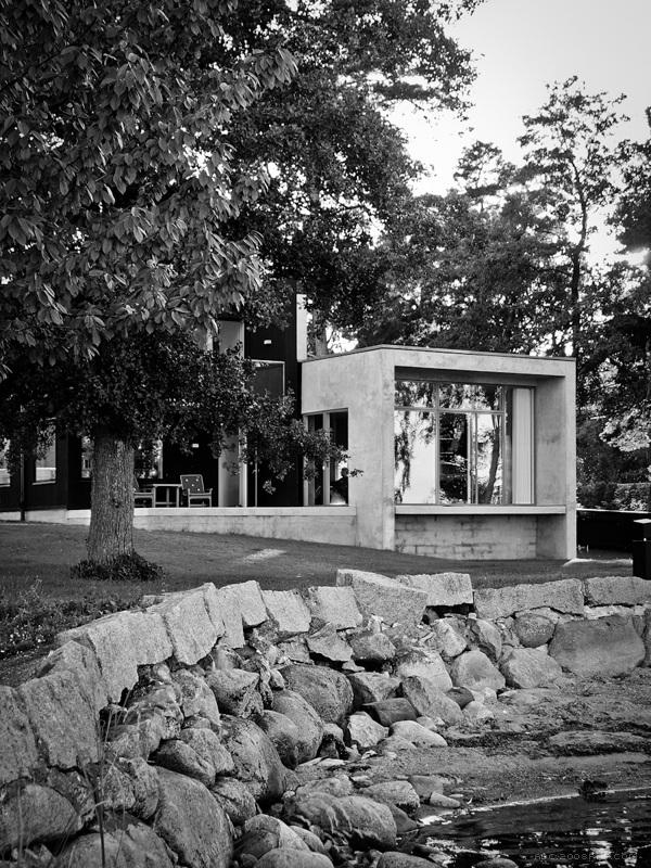 坐落在迷人海滨的Studentsångaren酒店建筑,有一个客厅里与游泳池露台---酷图编号1044488