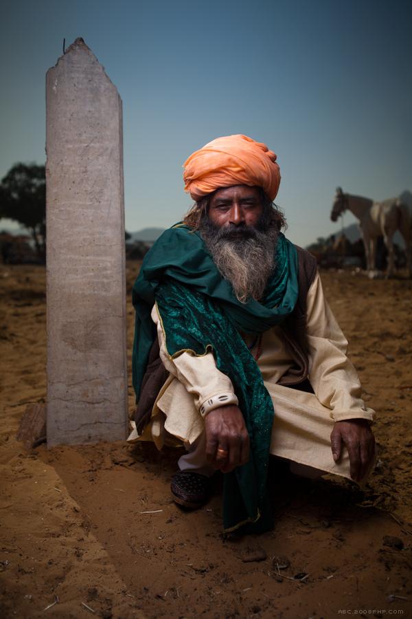 印度拉贾斯坦邦村庄居民纪实人像---酷图编号7