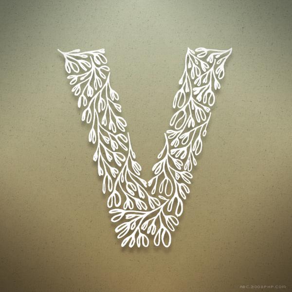 植物园字母插画---酷图编号21