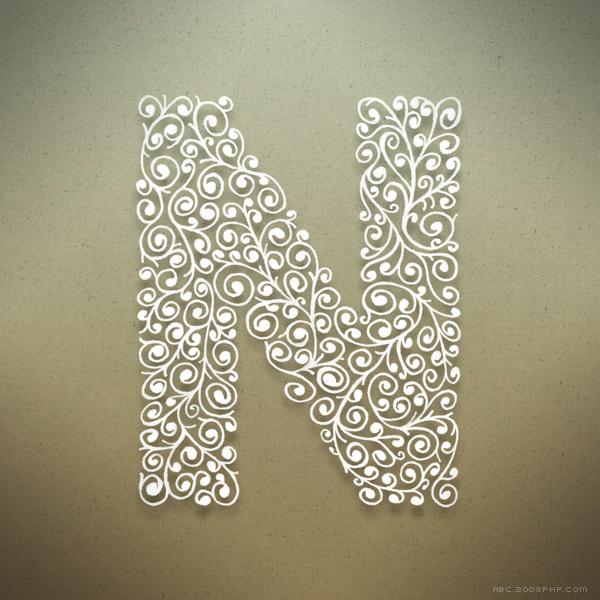 植物园字母插画---酷图编号13