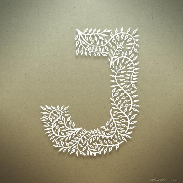 植物园字母插画---酷图编号9