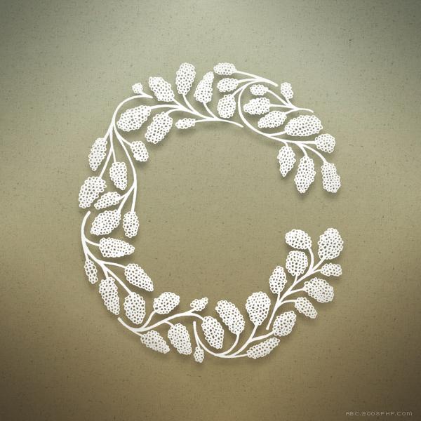 植物园字母插画---酷图编号2