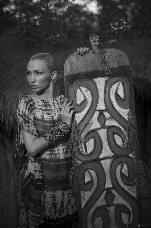 瓦梅纳系列黑白人像纪实-主要反映印度尼西亚的时装---酷图编号20