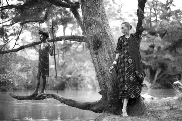 瓦梅纳系列黑白人像纪实-主要反映印度尼西亚的时装---酷图编号17