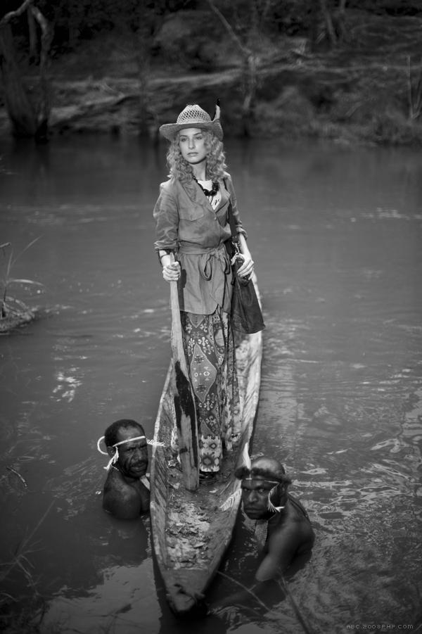 瓦梅纳系列黑白人像纪实-主要反映印度尼西亚的时装---酷图编号1