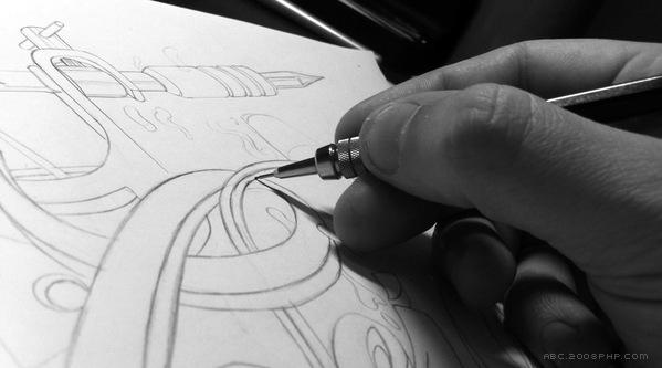 Nesian街立体字母插画T恤设计---酷图编号13