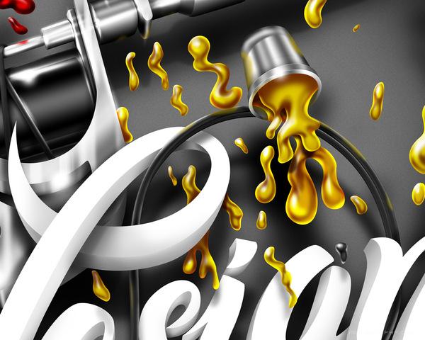 Nesian街立体字母插画T恤设计---酷图编号3