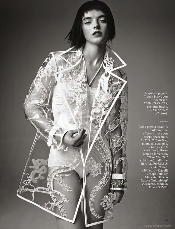 春拍-黑白色的交替,现代感的剪裁和笨重时尚的外衣-Glamour意大利---酷图编号5