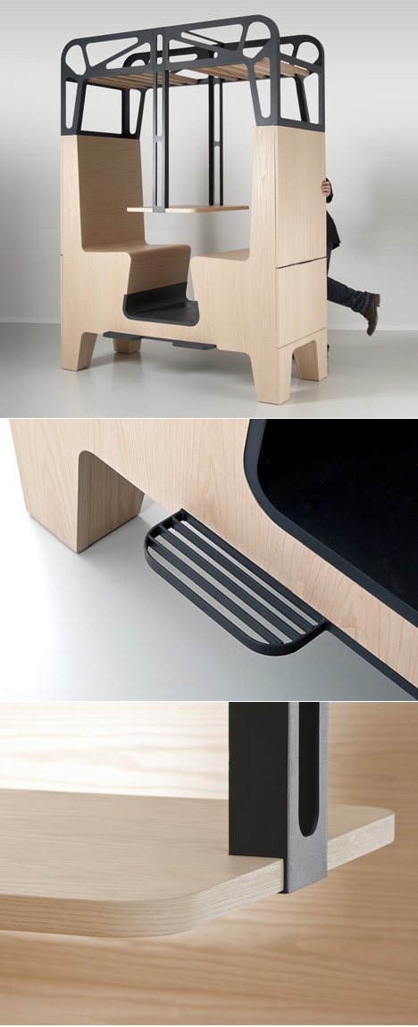 米兰下周将推出一个餐饮摊位柜子-荷兰Tjep家居设计师作品-灵感来自旧火车车厢图片