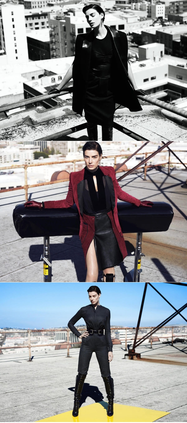 ELLE美国-复古的室外人像摄影图片