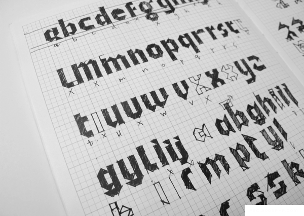 Funger Hei-中国人物和基本英文字母排版设计-灵感来自Helvetica字体海报---酷图编号8