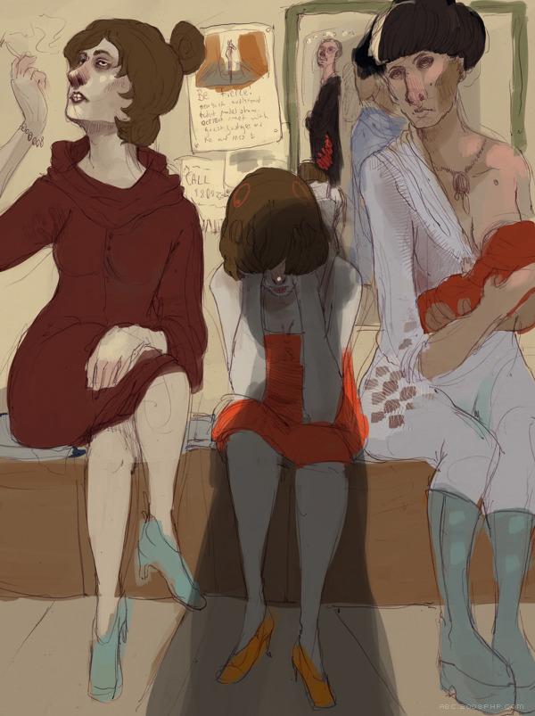 James Fenner插画师近期手绘插画---酷图编号2