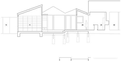 Profile House-坐落在澳大利亚墨尔本工业区,木墙上有三个小建筑物,周围有砖瓦楞铁仓库---酷图编号17