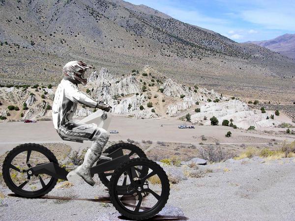 享受惊险刺激的越野下坡-蚱蜢山地三轮自行车,3个180毫米制动碟和一个250mm悬挂的安全系统,以降低和解除座位之间的安全与震动---酷图编号1