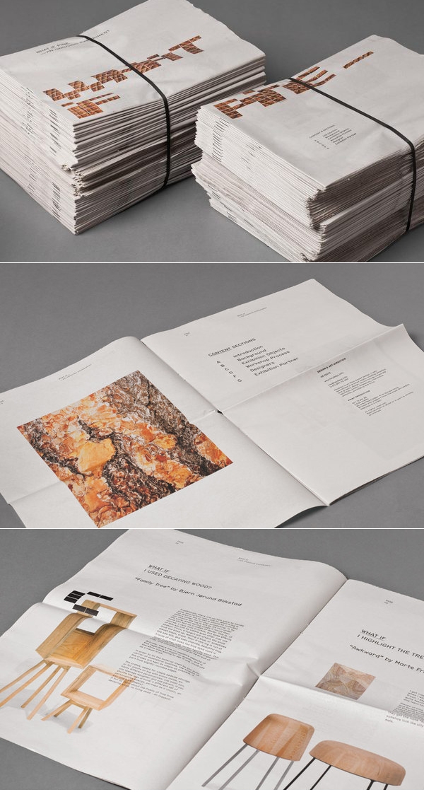 What If Pine家具探索宣传册报刊排版设计图片