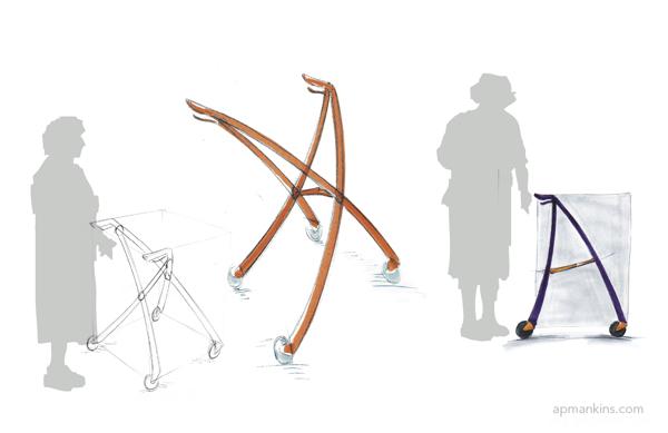 Walker扶手支架设计---酷图编号1054205