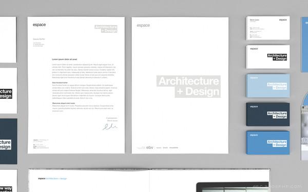 Espace建筑发展行业品牌设计-干净而简约的形式---酷图编号12