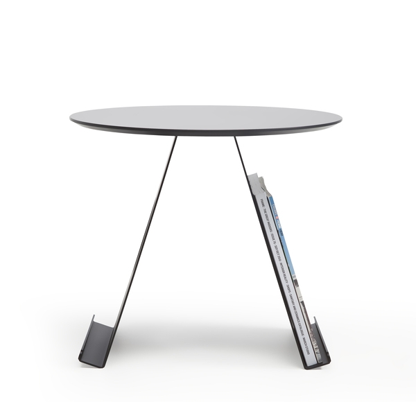 舒适粉末涂层钢茶几书刊桌-直径45厘米高度40厘米图片