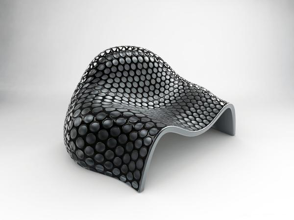 多通风重量轻的舒适穿孔椅-玻璃纤维车身和真皮内饰---酷图编号2