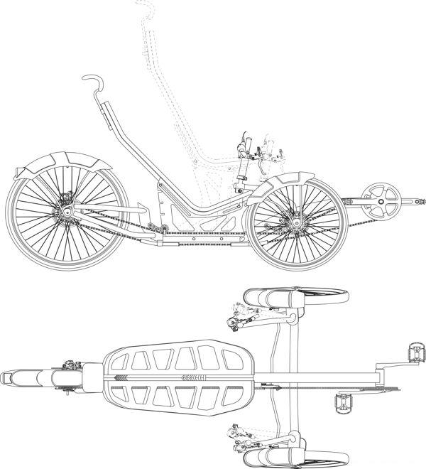 UR6TRIKE仰卧三轮车设计---酷图编号10