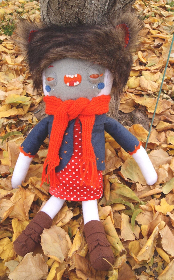 秋天的猫女郎图片