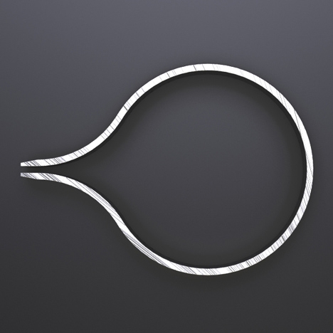 奥地利设计师Clemens Auer创造了一个单回路金属镊子图片