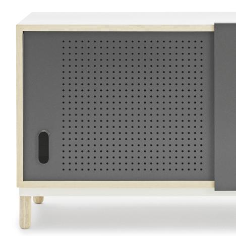 简单的的穿孔门餐具柜子-丹麦Simon Legald设计师作品---酷图编号1056402