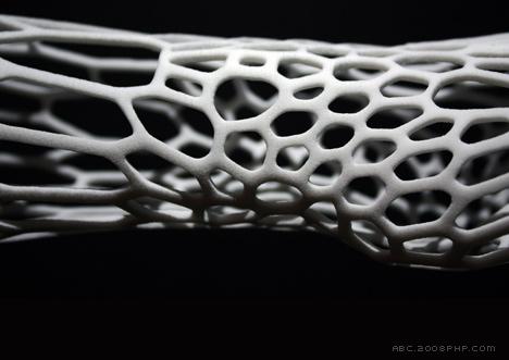 轻量级的3D打印肢体支架-可以取代传统笨重的石膏定型---酷图编号1059016