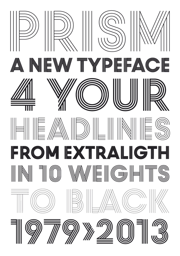 一个完全崭新的字体排版面貌-设计师改利用变灰度或彩色,给人一种不同的字体外观图片