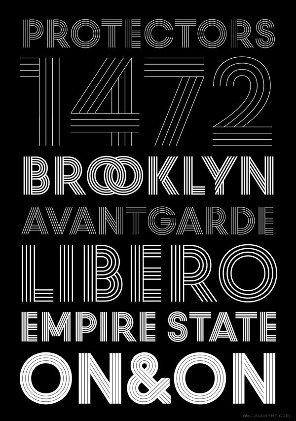 一个完全崭新的字体排版面貌-设计师改利用变灰度或彩色,给人一种不同的字体外观---酷图编号3