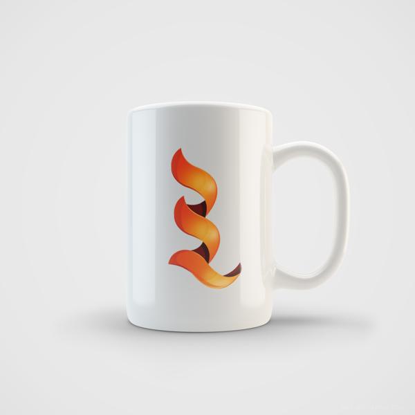 品牌是由两个字母(B&R)垂直对齐组合设计-符号具有螺旋形式,类似提醒的弹簧,给人一种冲动的想法---酷图编号1060123