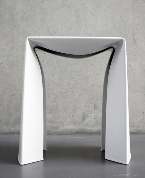 铝凳子-看起来像折叠的纸片---酷图编号4