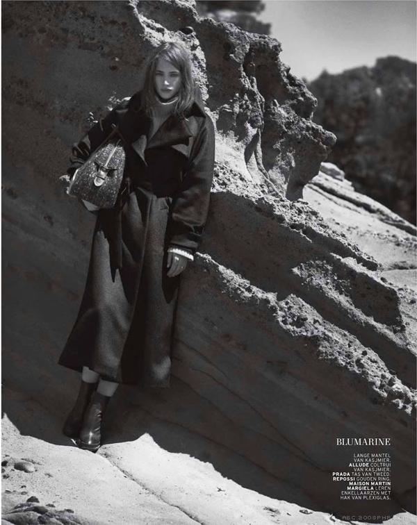 树木,海浪和岩石带来一个感性自然的拍摄-神秘和迷人的时装模特---酷图编号8