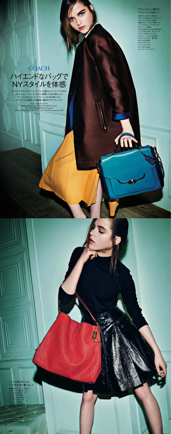 ELLE艾丽日本2013年9月-大胆色彩头发风格图片