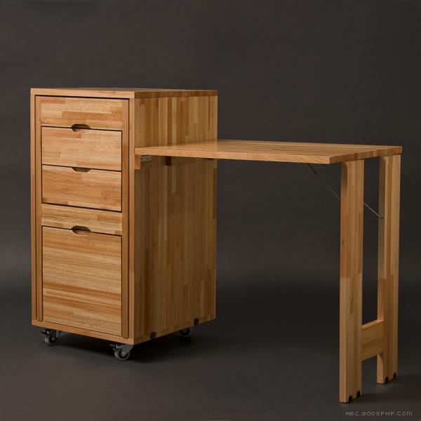 多功能转换的家具-可以做柜子也可以做桌子与储物柜---酷图编号6